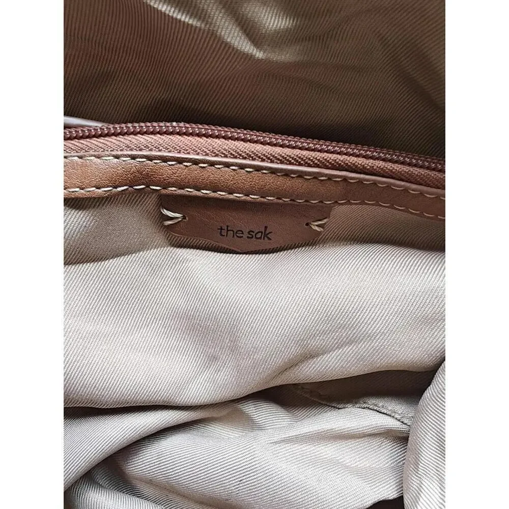 The Sak Tan Laurel Canyon Satchel with Tassel Boho Hobo Purse